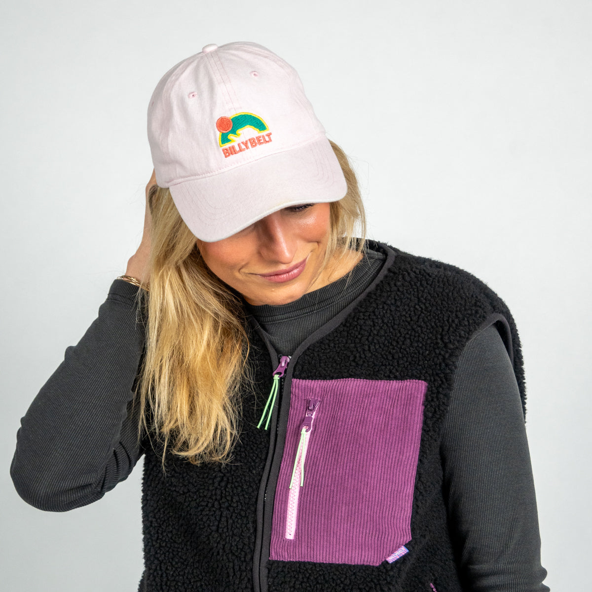 Casquette 100% coton Vieux rose