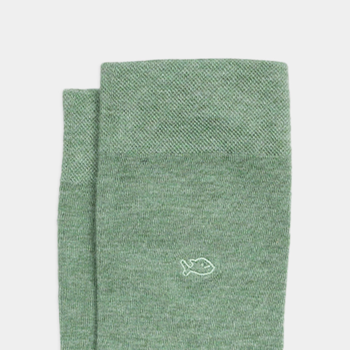 Chaussettes en bambou - Vert clair chiné