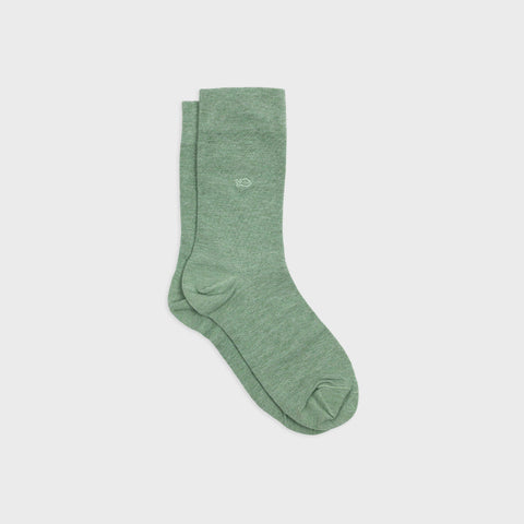 Socks in bamboo Plain - Mottled light green