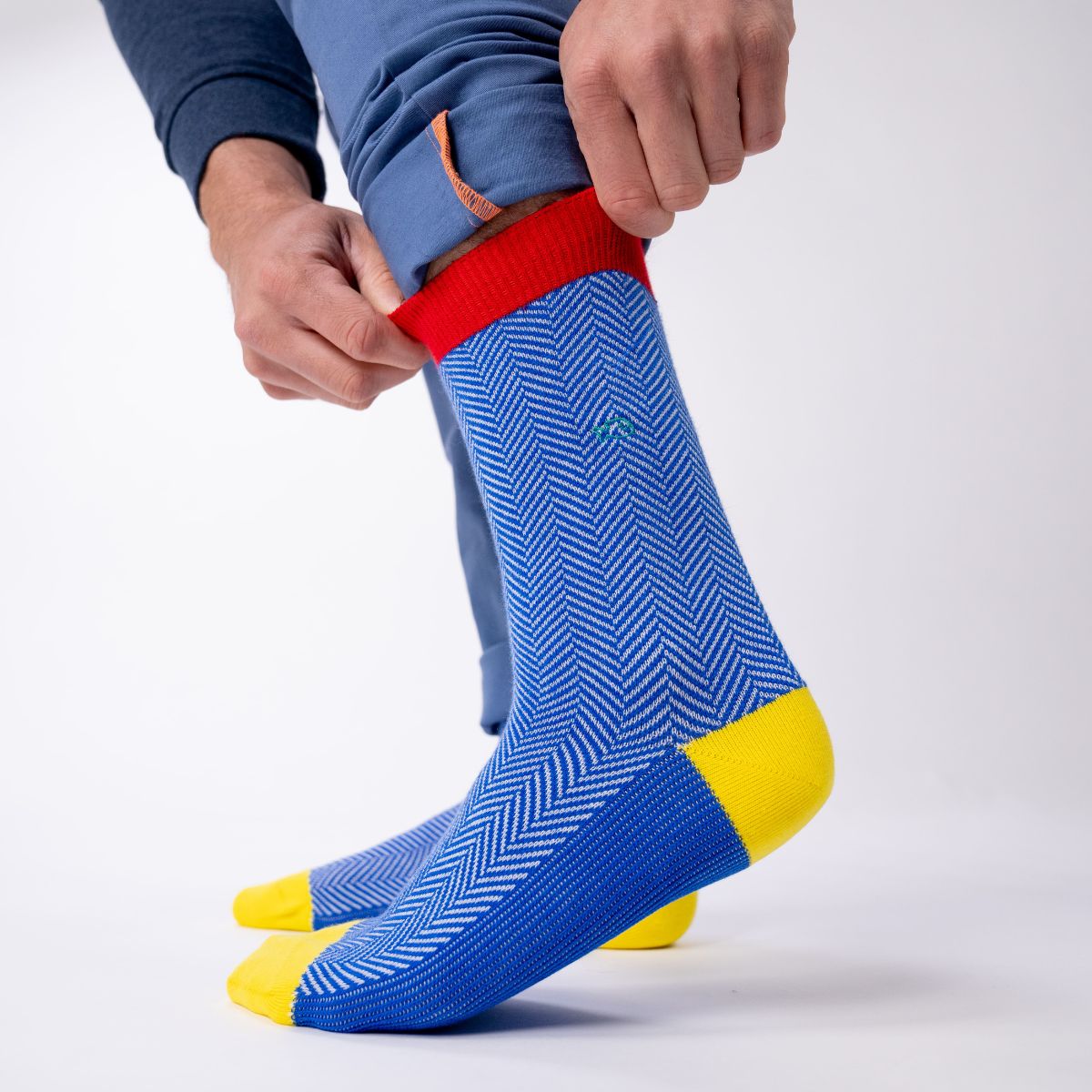 Socks in combed cotton Herringbone - Danoise