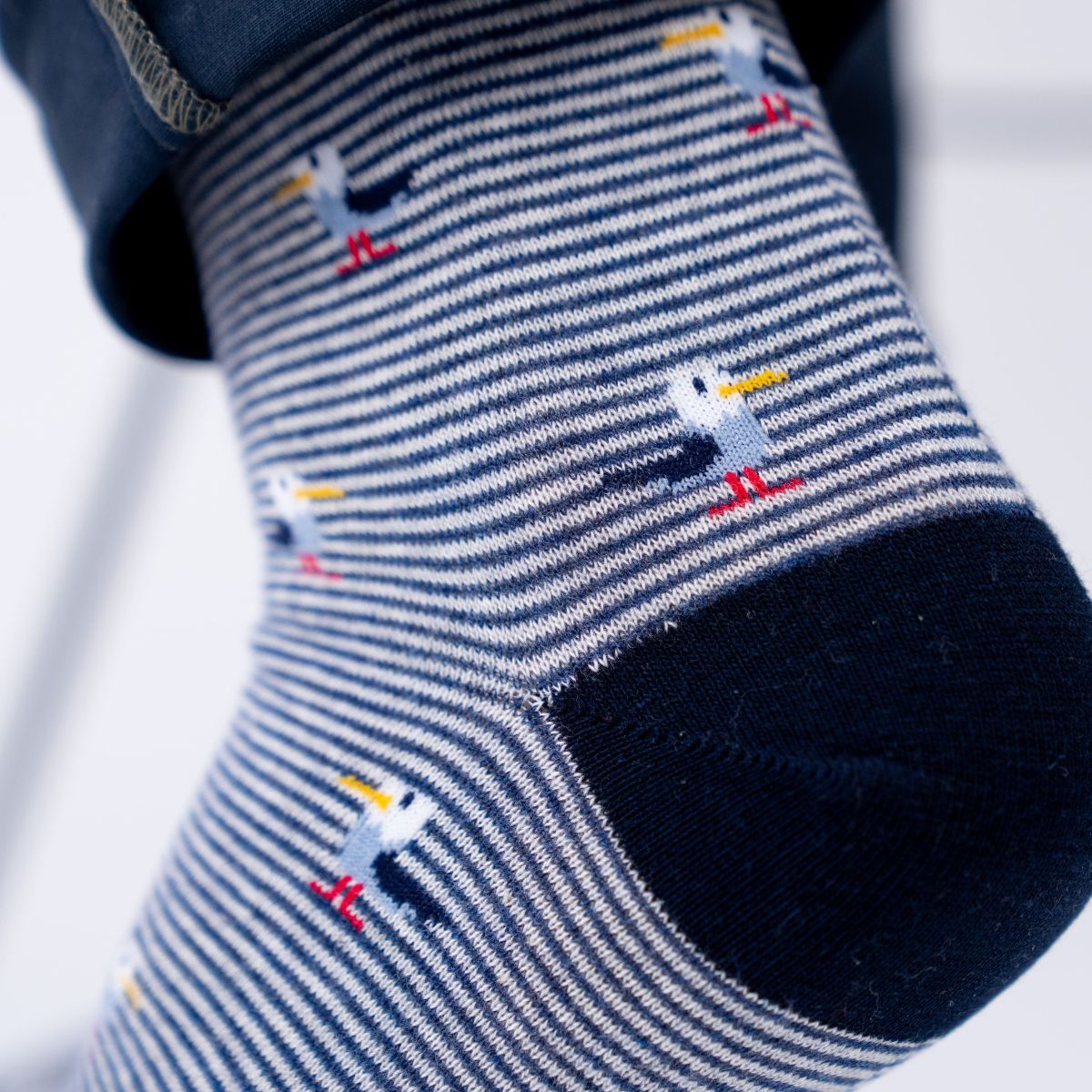 Chaussettes en coton peigné Animaux - Goéland