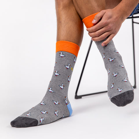 Socks in combed cotton Animals - Goose