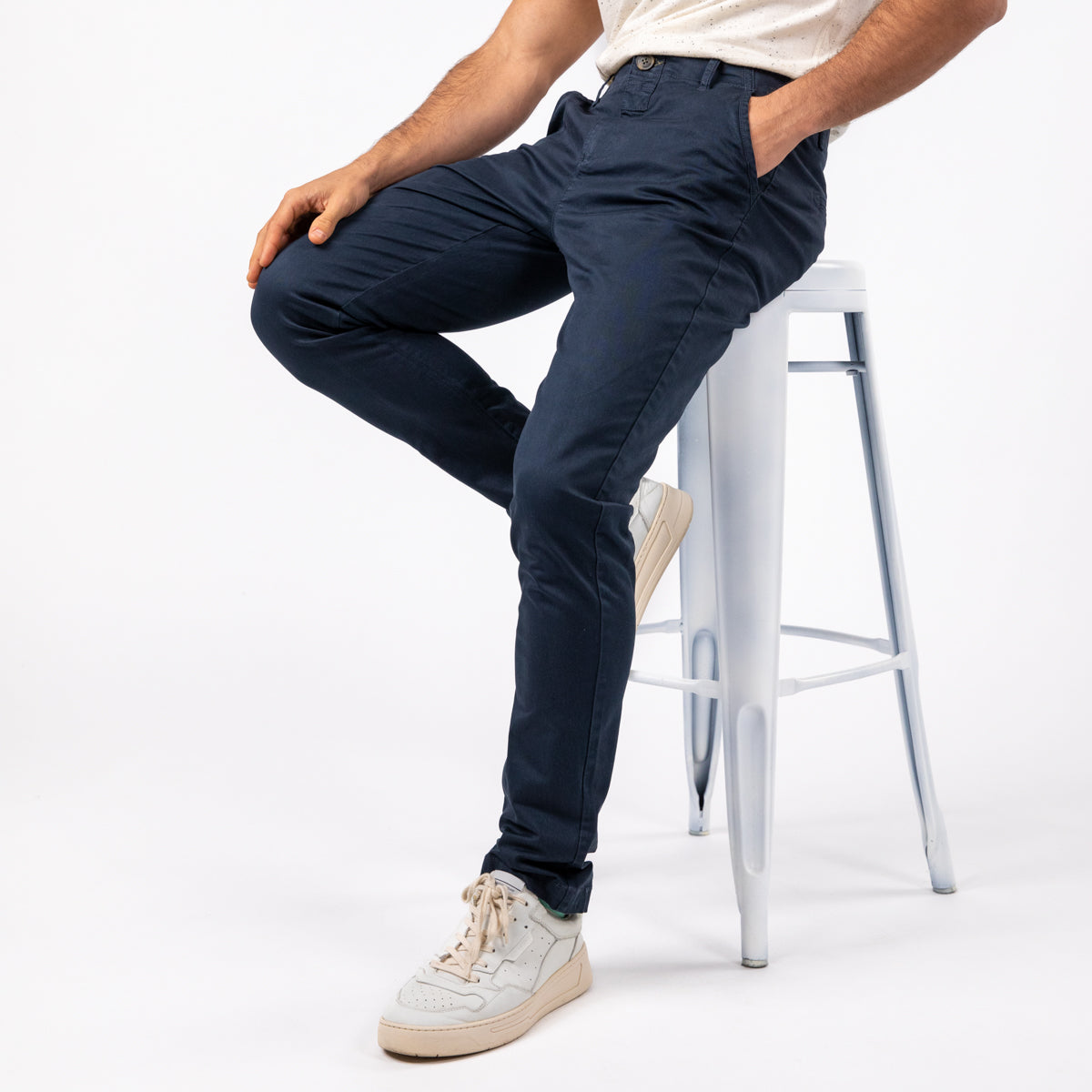 Pantalon chino Marine