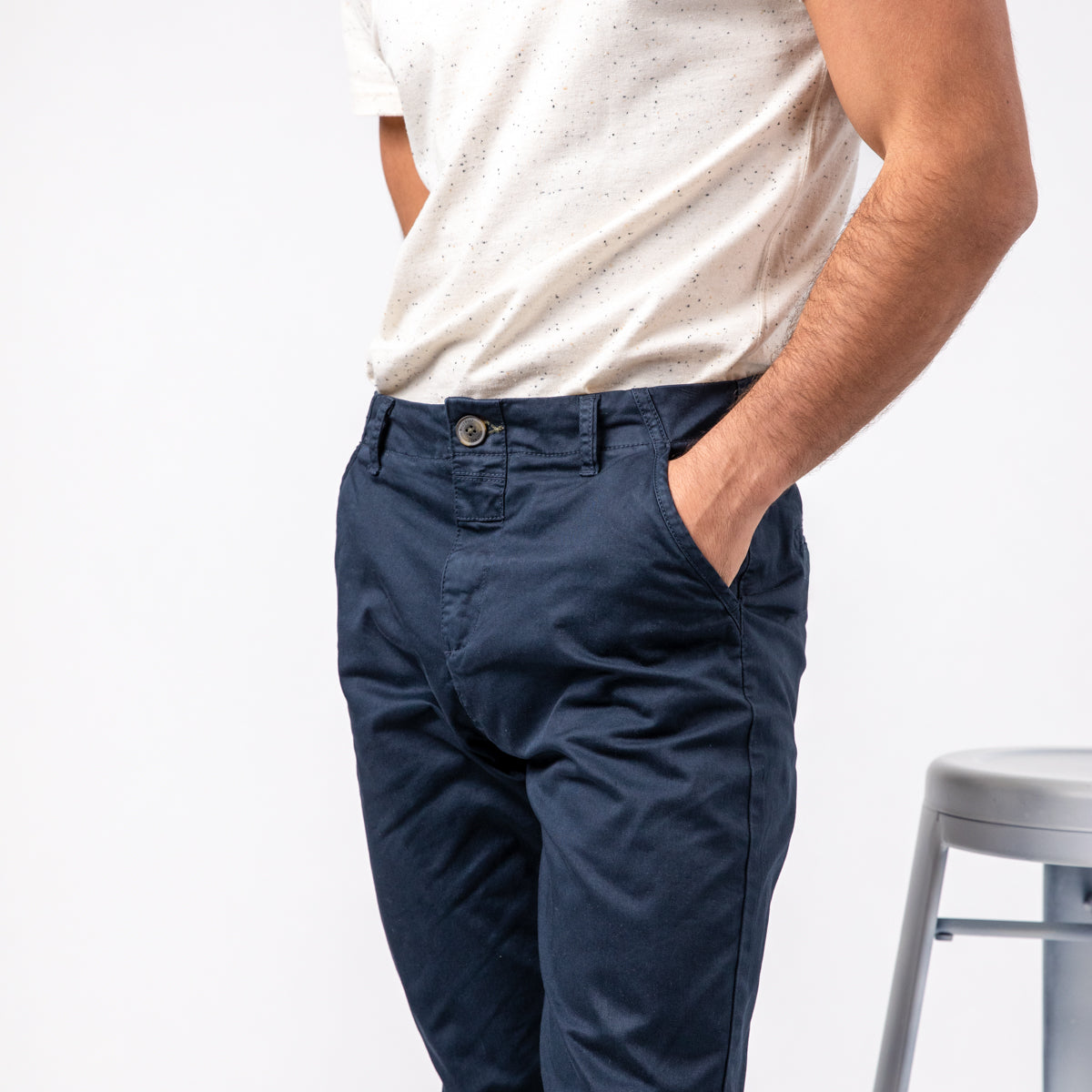 Pantalon chino Marine