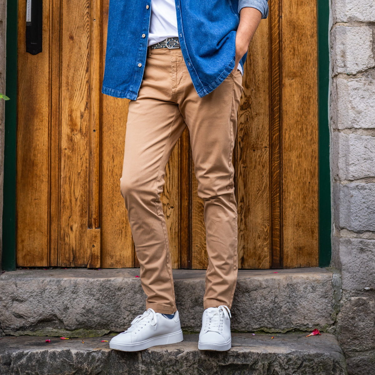 Pantalon chino Beige