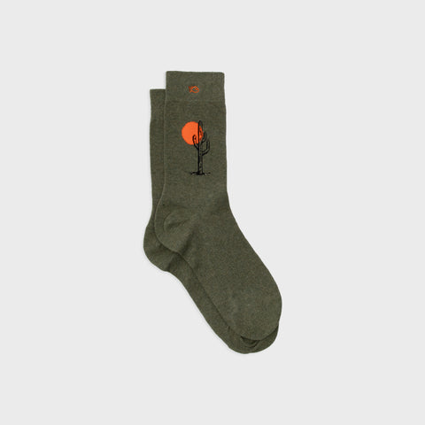 Socks in combed cotton Patterned - Saguaro