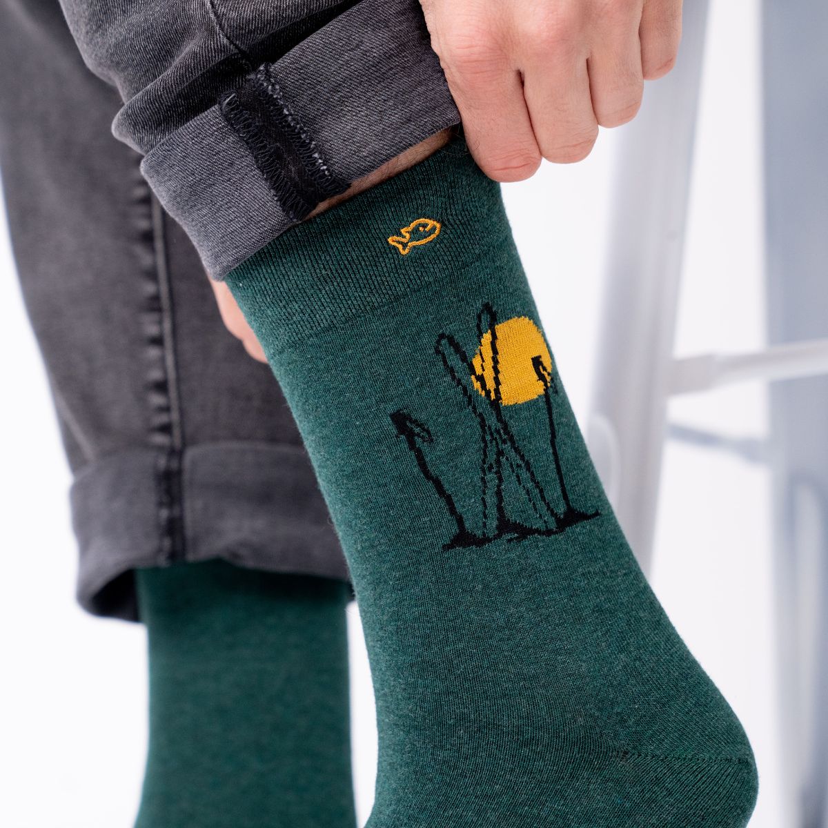 Chaussettes en coton peigné A motifs - Tout shuss