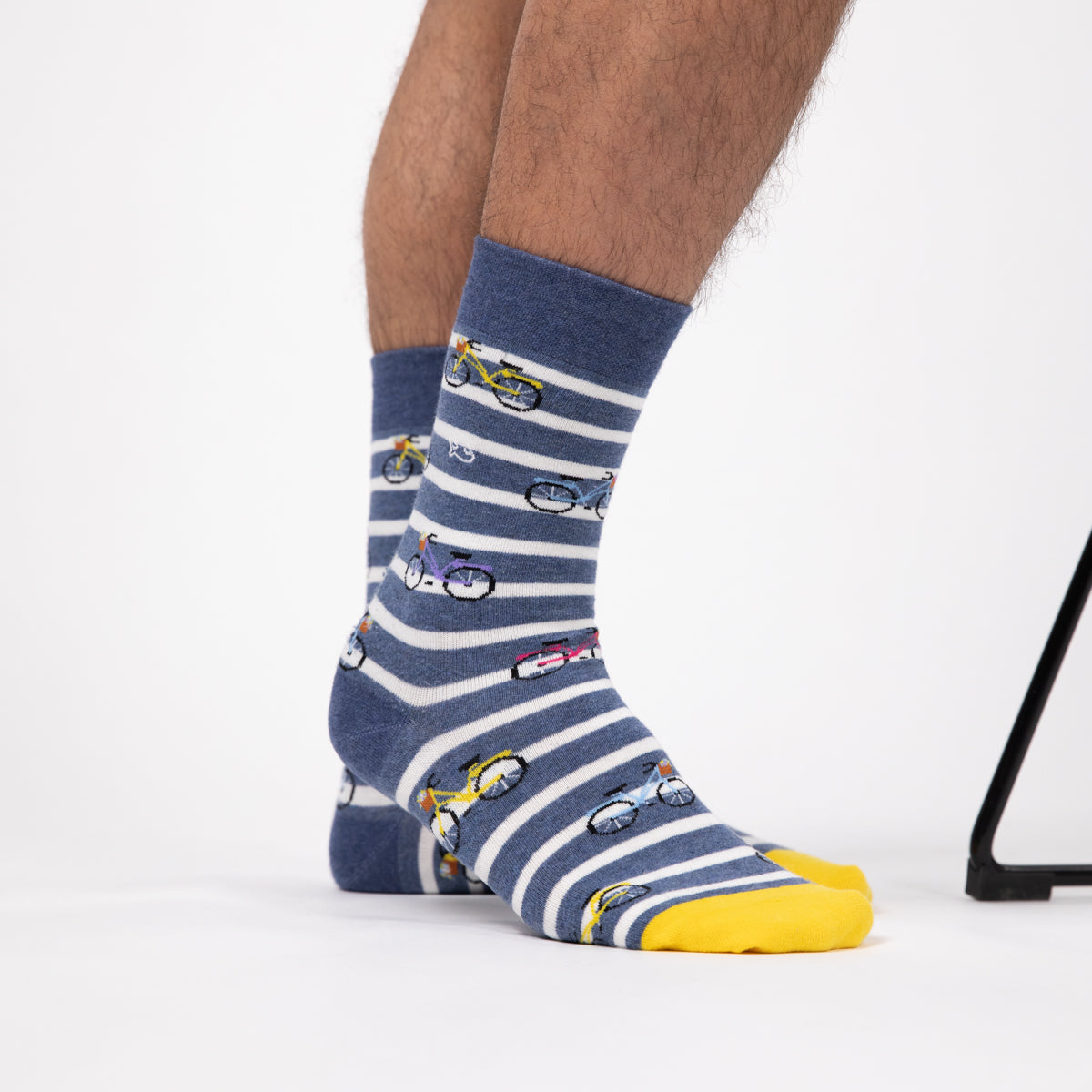 Socks in combed cotton Patterned - Bike