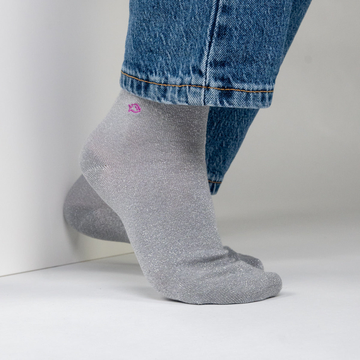 Socks in combed cotton Plain - Grey
