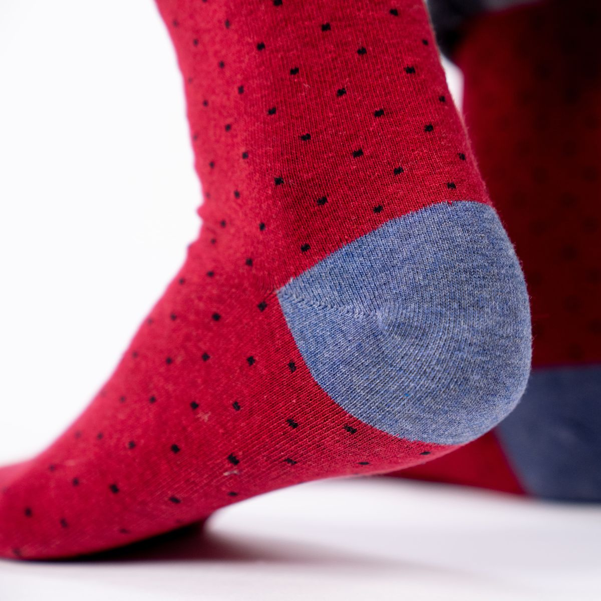 Chaussettes en coton peigné Square - Paprika