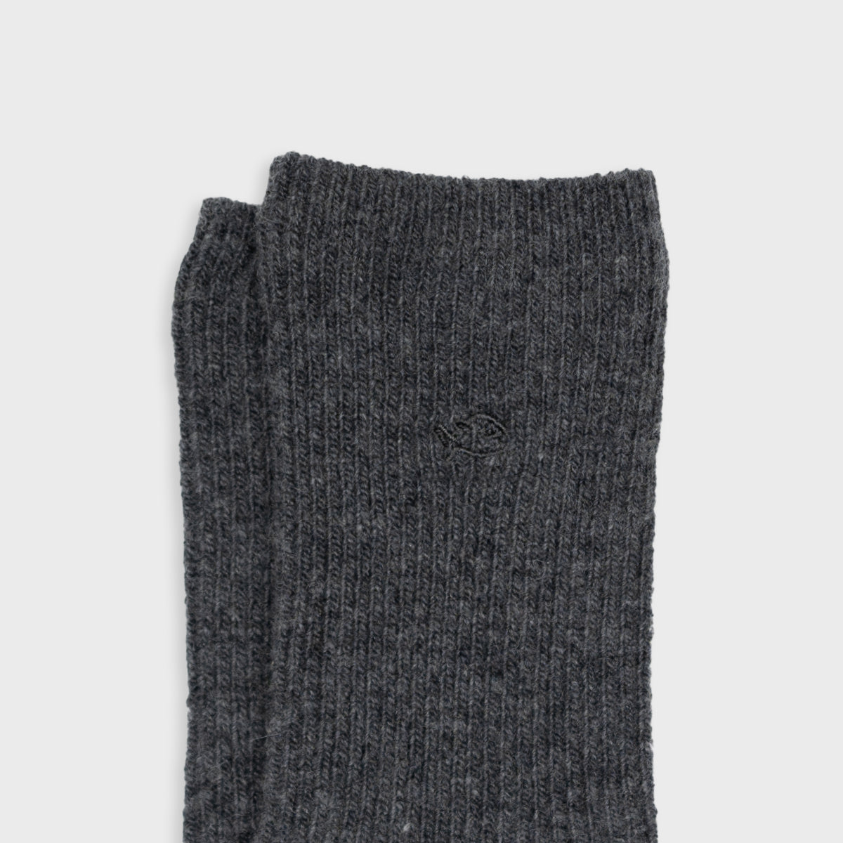 Chaussettes en laine avec angora Gris foncé