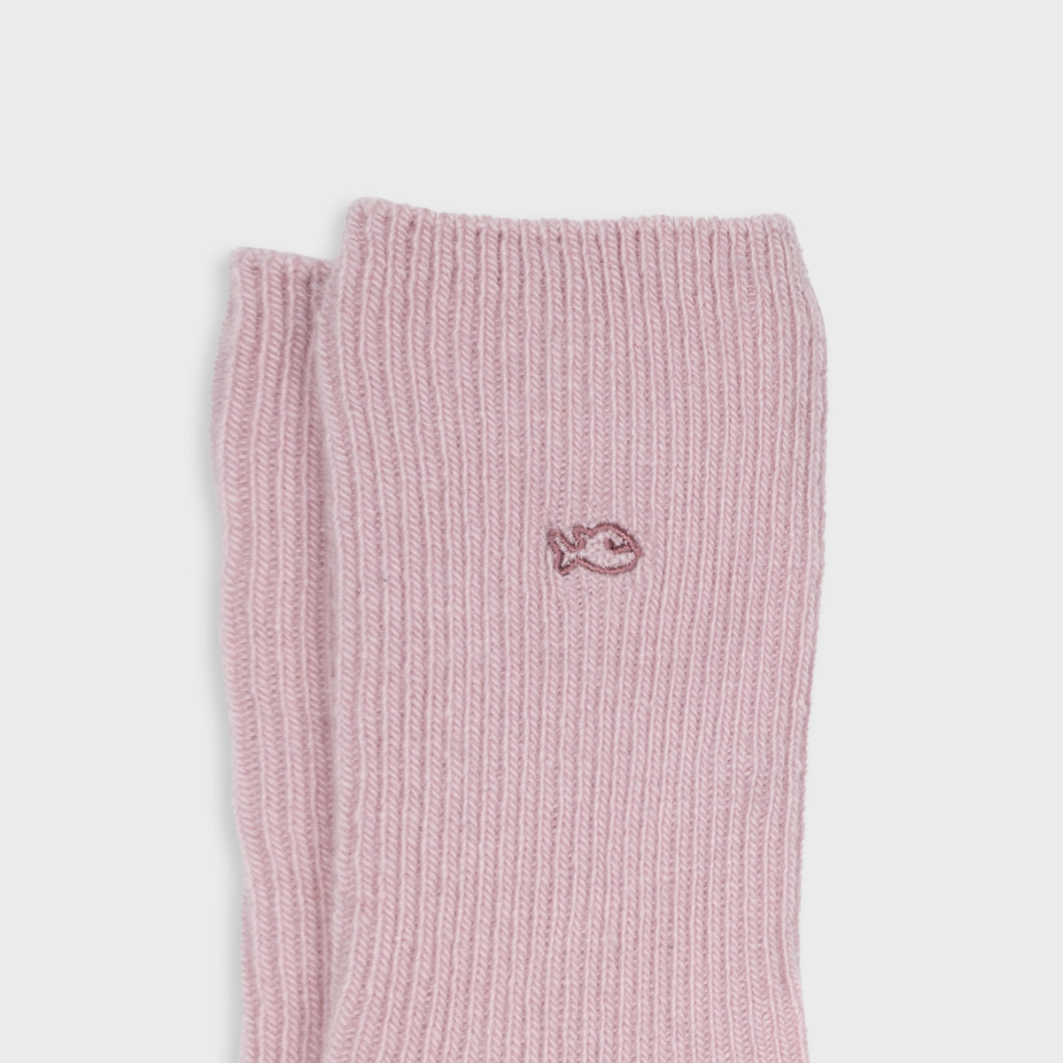 Chaussettes en laine avec angora Rose