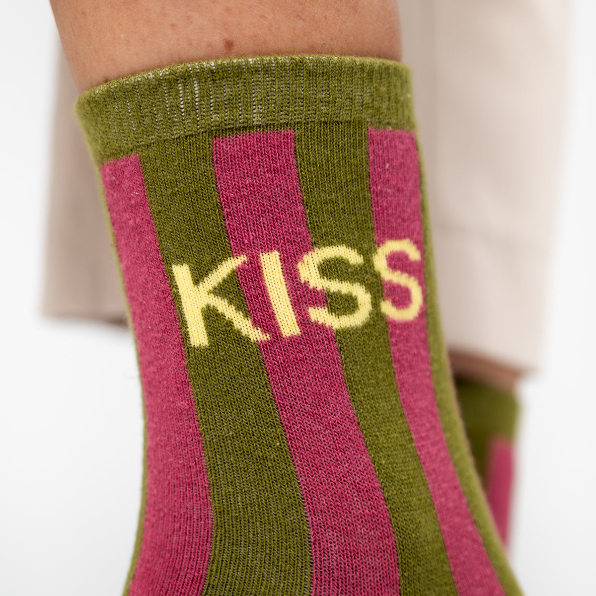 Socks in combed cotton Striped - Kiss