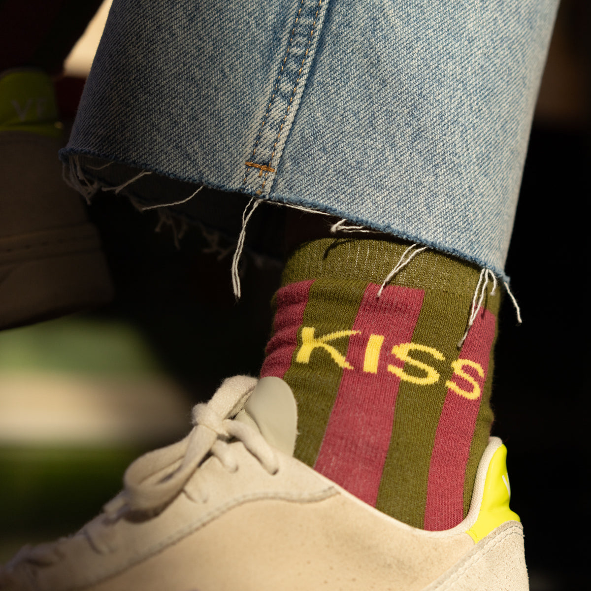 Socks in combed cotton Striped - Kiss