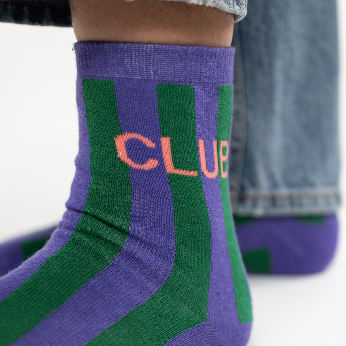 Chaussettes en coton peigné Rayées - Club