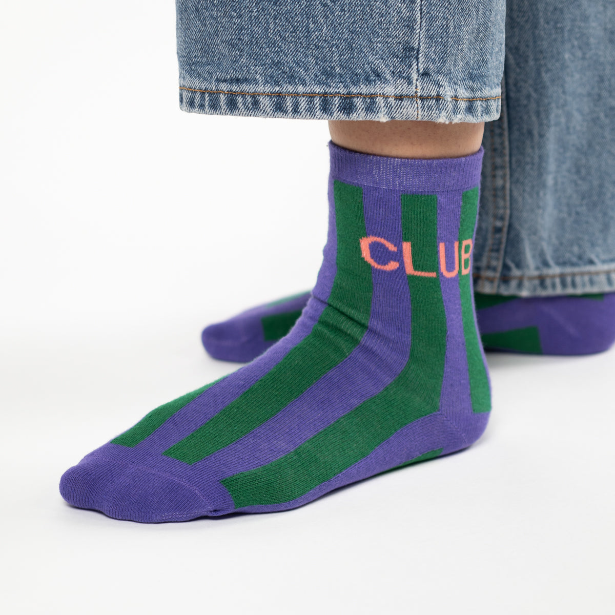 Chaussettes en coton peigné Rayées - Club