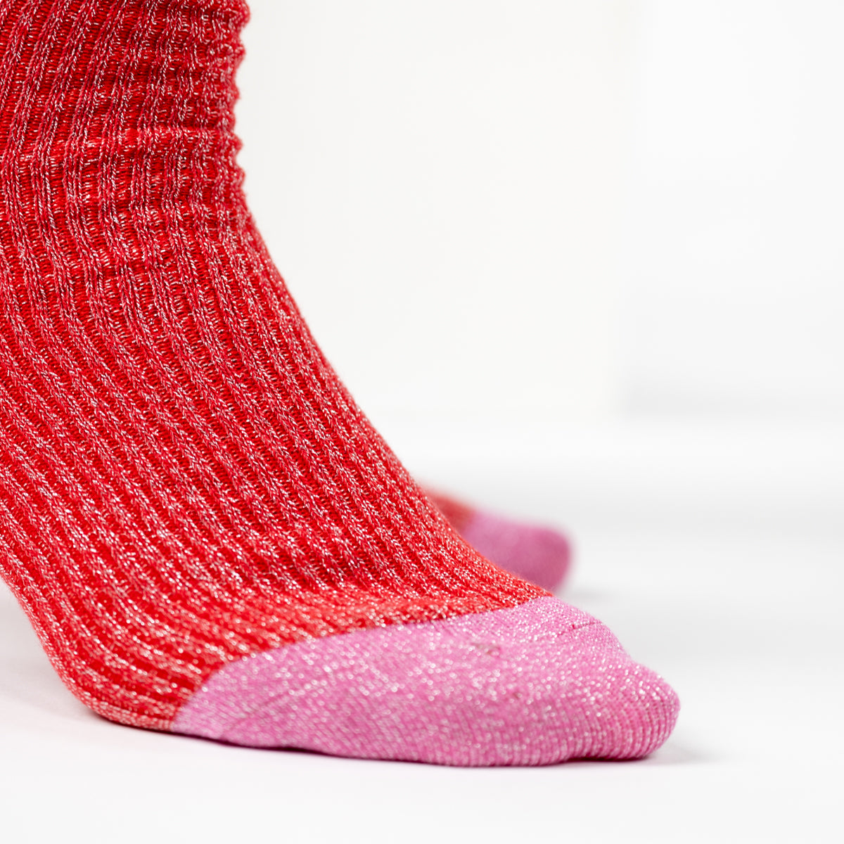 Socks in combed cotton Vintage - Red