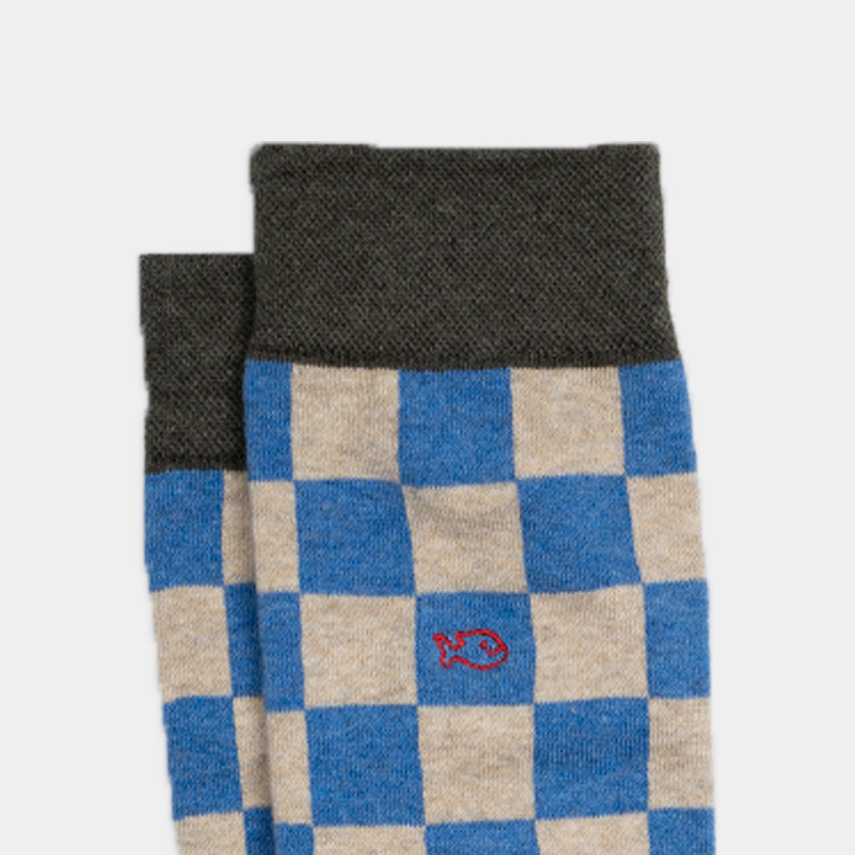 Socks in combed cotton Checked - Spa