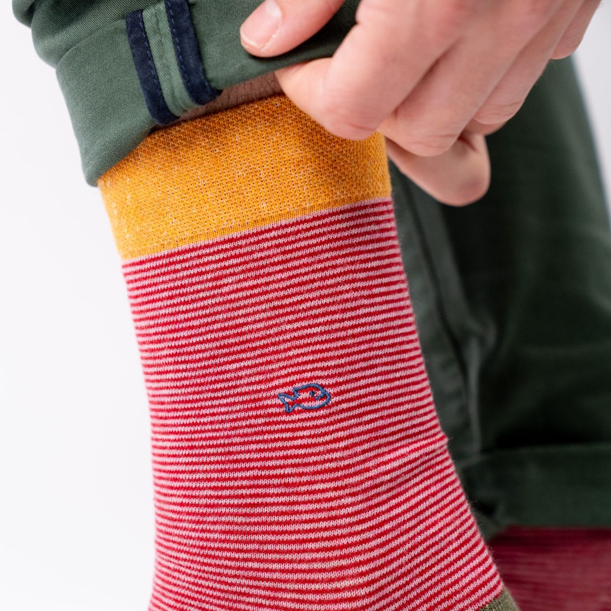 Socks in combed cotton Striped - Kilimandjaro