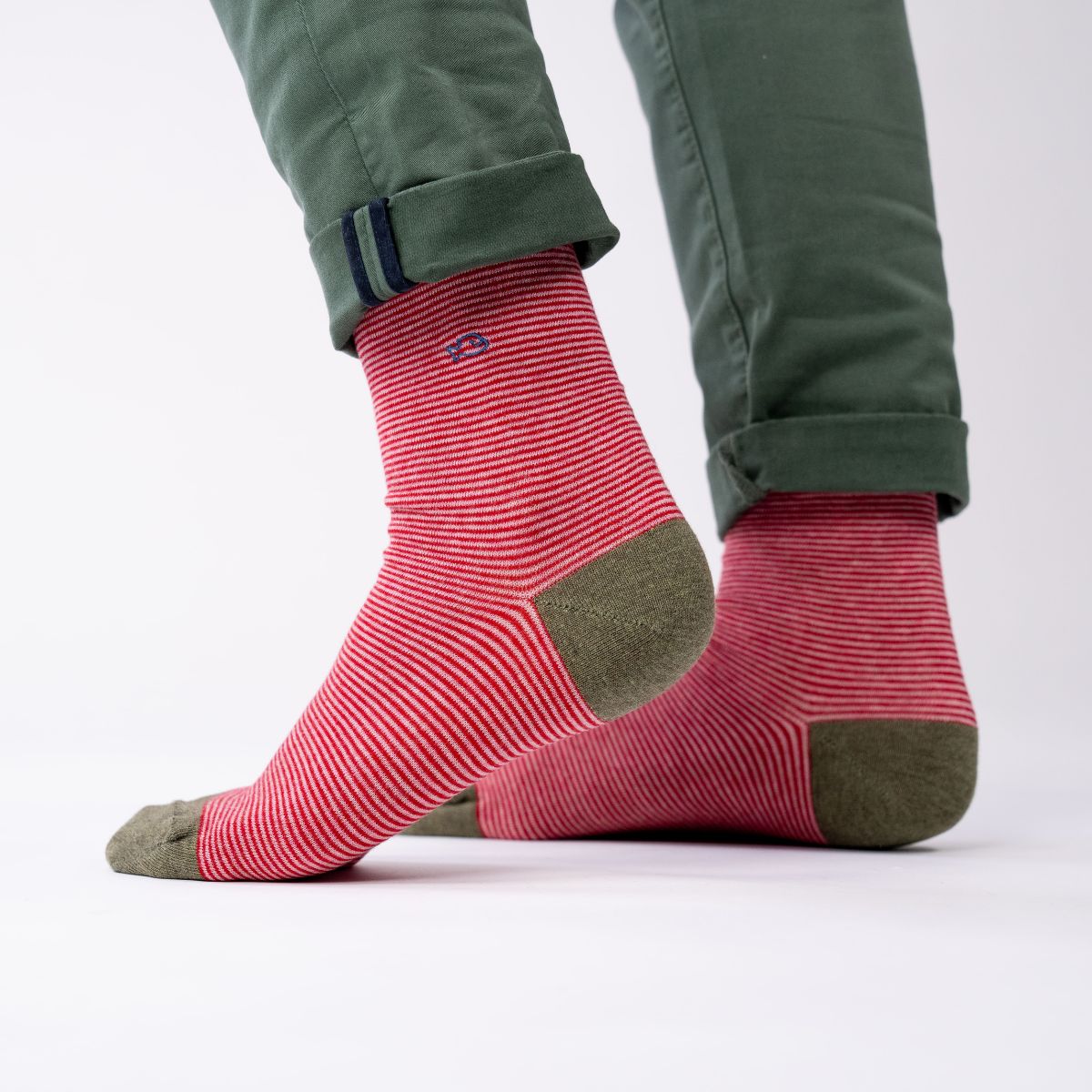 Chaussettes en coton peigné Rayées - Kilimandjaro