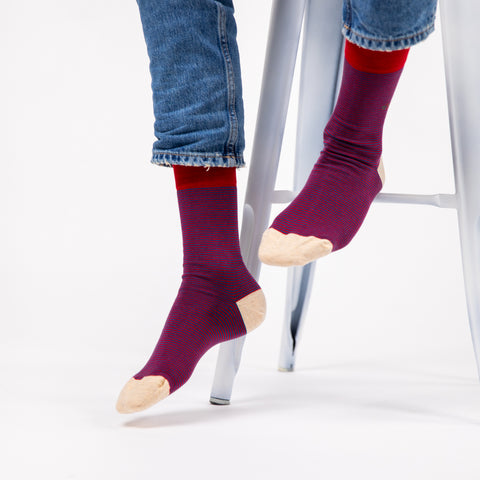 Socks in combed cotton Striped - Urban