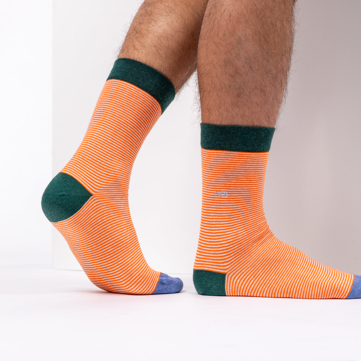 Socks in combed cotton Striped - Bold