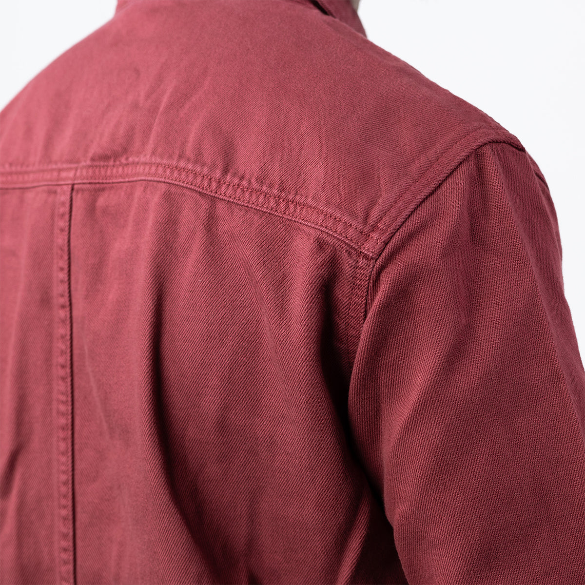 Denim overshirt - Burgundy