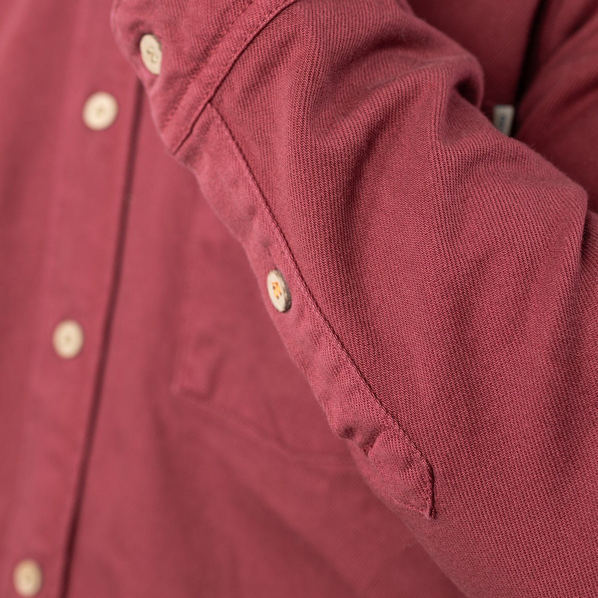 Denim overshirt - Burgundy