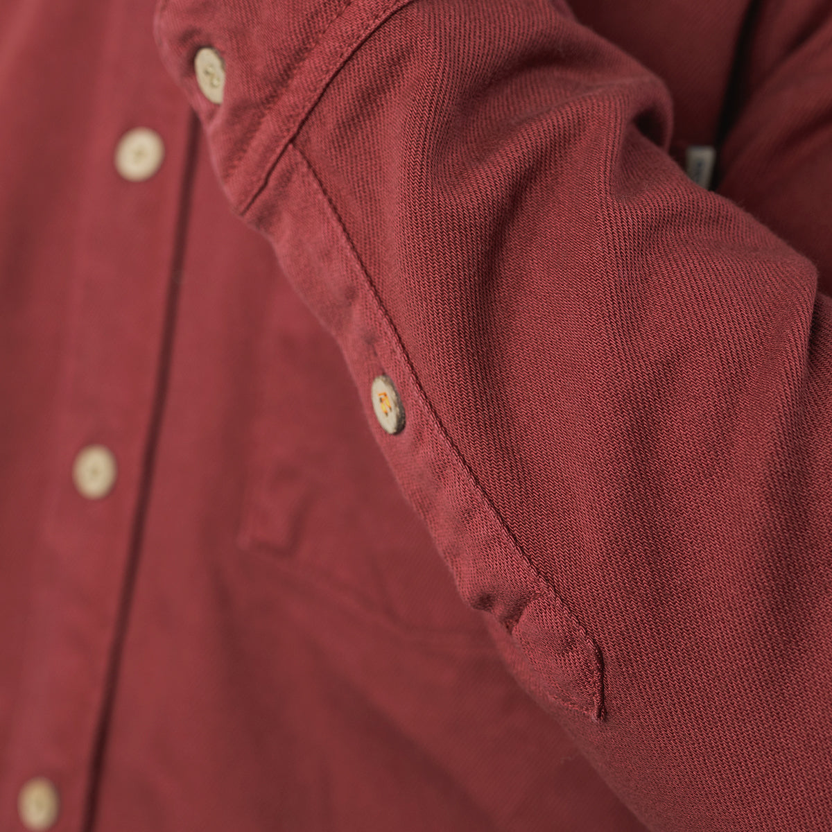 Denim overshirt - Burgundy