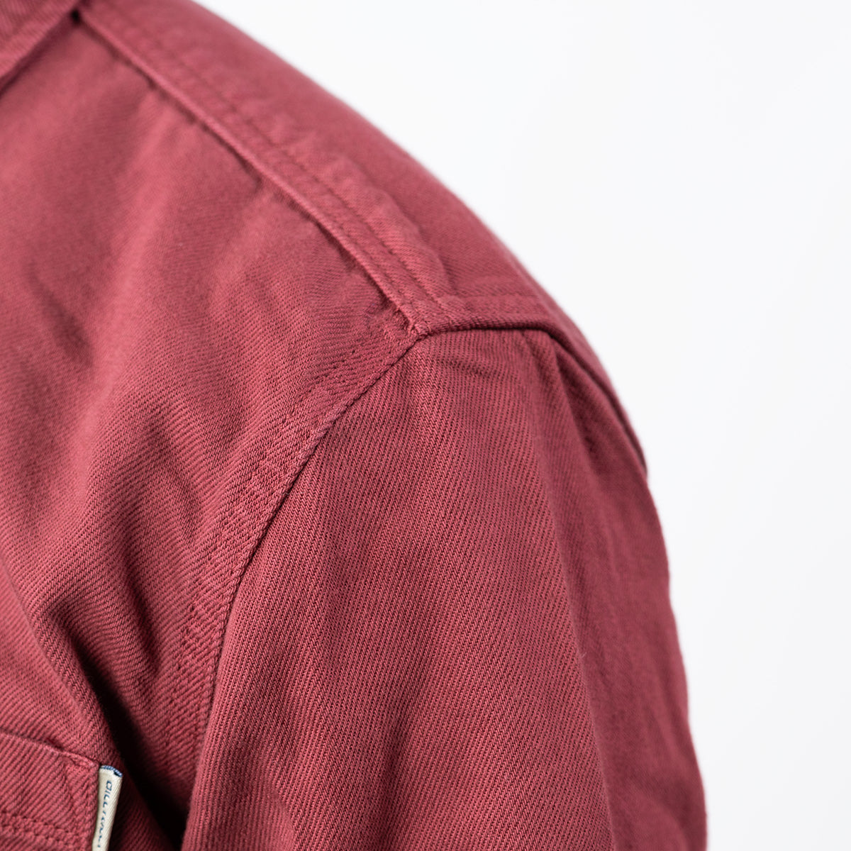 Denim overshirt - Burgundy