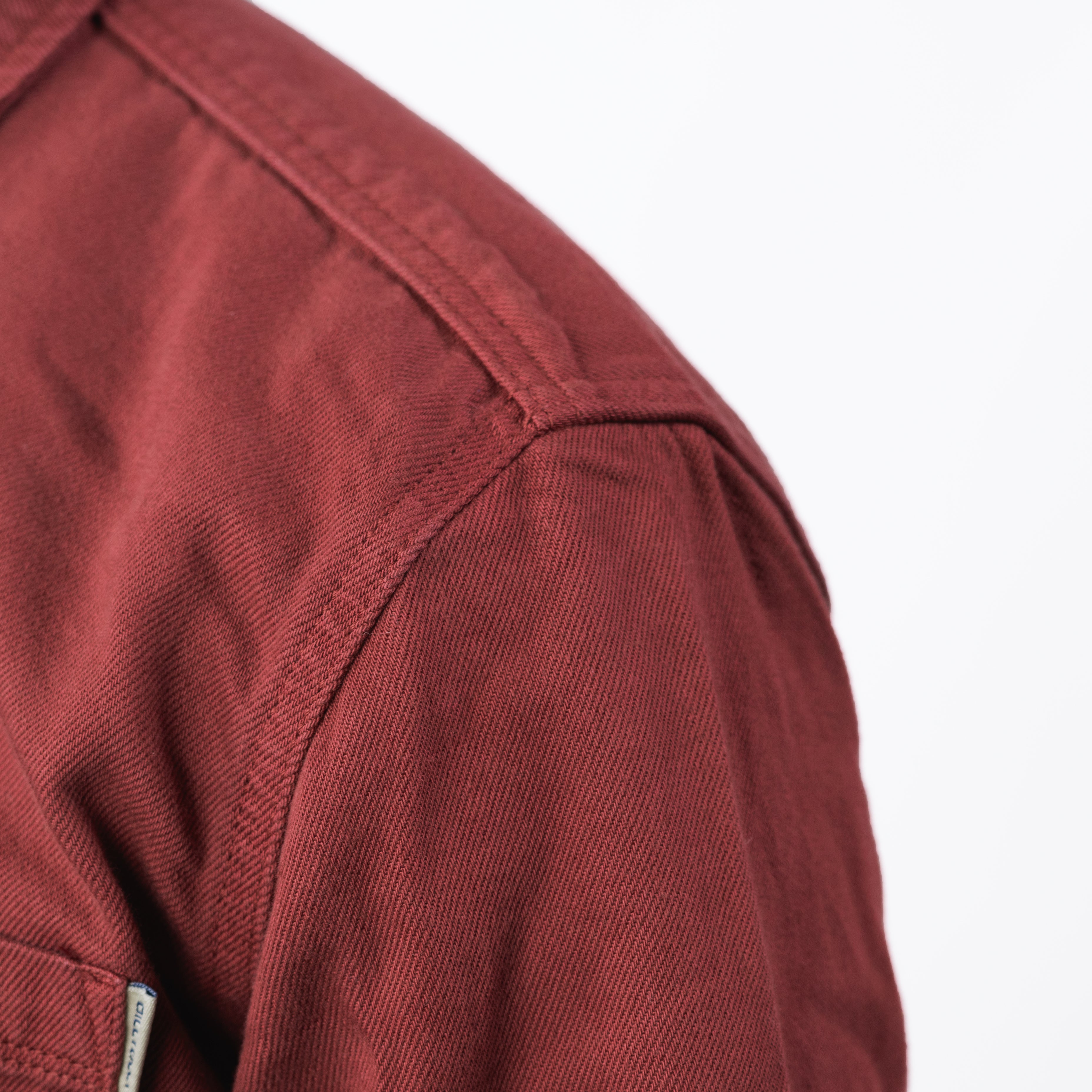 Denim overshirt - Burgundy