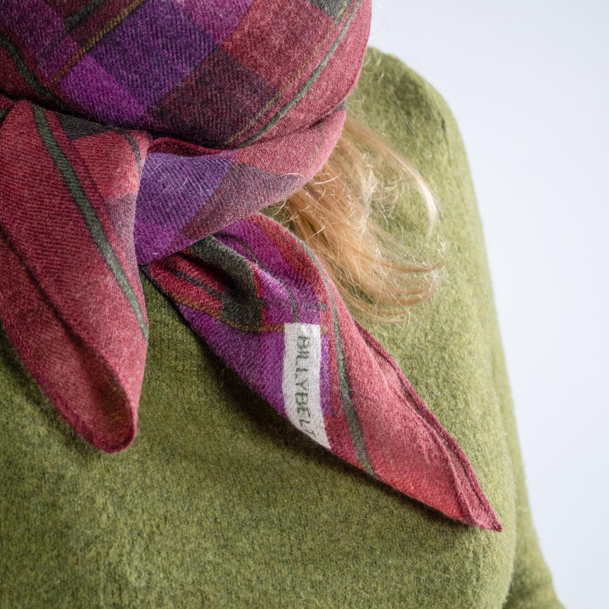 Foulard 100% laine Violette