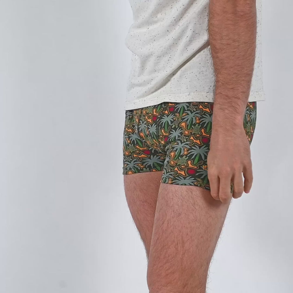 Boxer en coton biologique Tropical